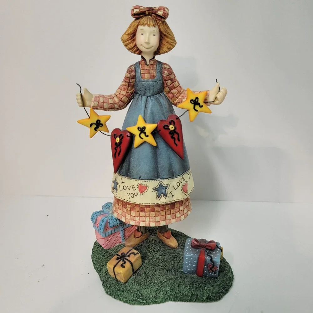 Ellen Stouffer Annie's‎ Love Figurine 1st Ed 1999 Number 1 Girl with Gifts